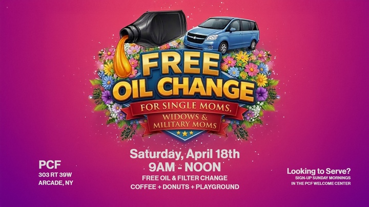 Free Oil Change - For Single Mothers, Widows & Military Moms logo