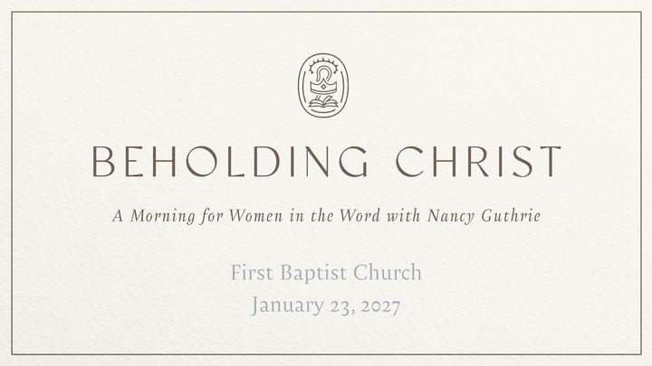 Beholding Christ with Nancy Guthrie logo