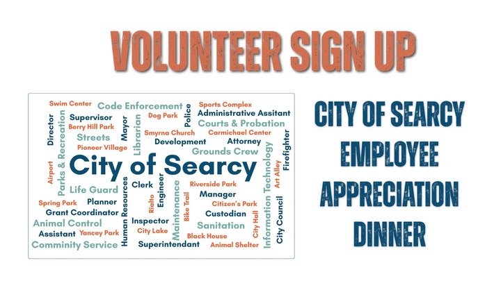 VOLUNTEERS for SEARCY DINNER logo
