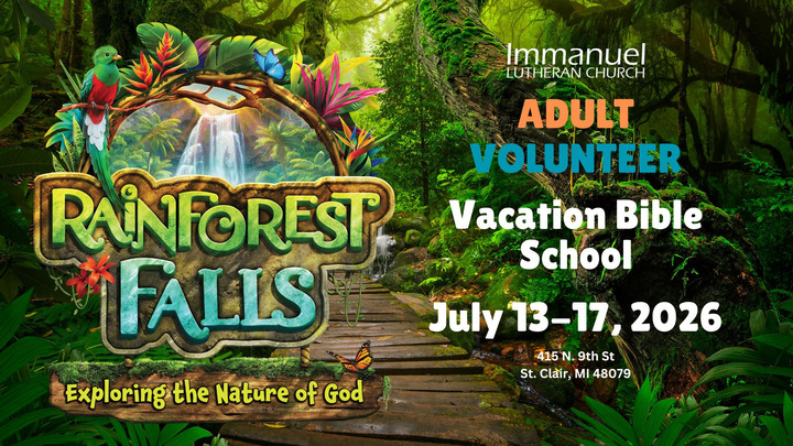 Vacation Bible School ~ Volunteer Adult logo