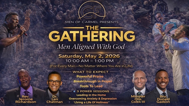 Men of Carmel - The Gathering 3.0 - Men Aligned with God logo