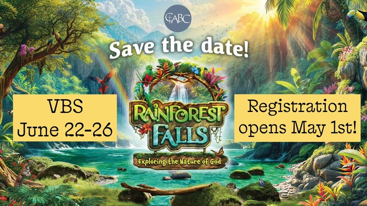 Rainforest Falls VBS 2026 logo