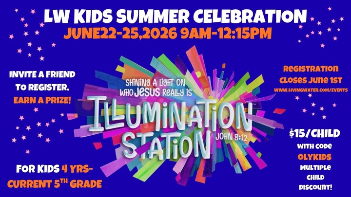 Olympia & Lacey: LW Kids Summer Celebration (VBS) logo