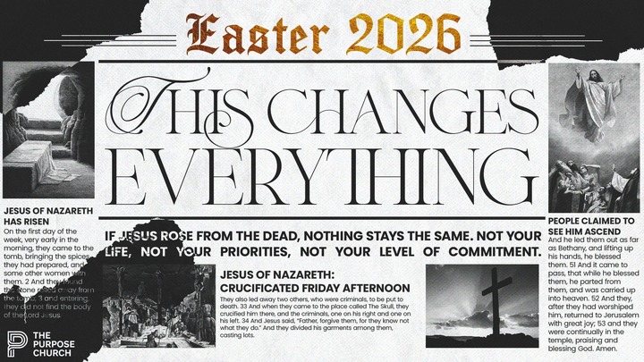 Easter at The Purpose Church! logo