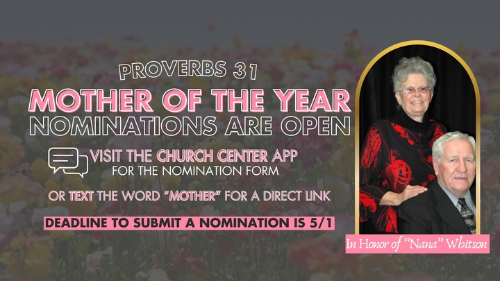 Mother of the Year Nomination Form logo