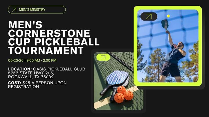 Men's Pickleball Tournament logo