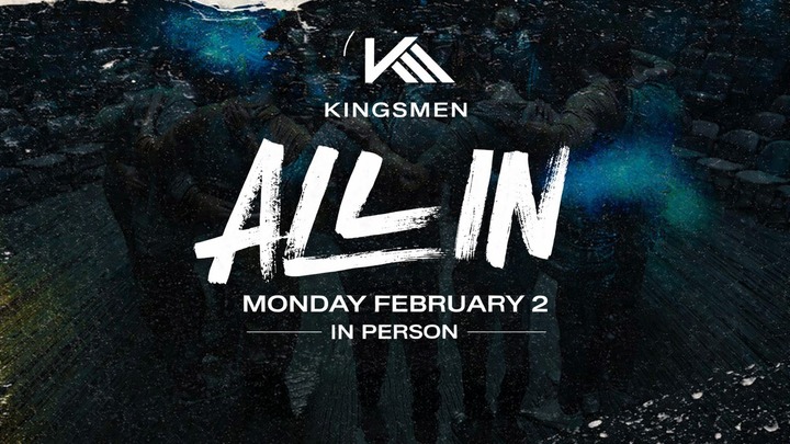 Kingsmen All In - April 27th logo