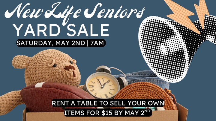 New Life Seniors Yard Sale logo