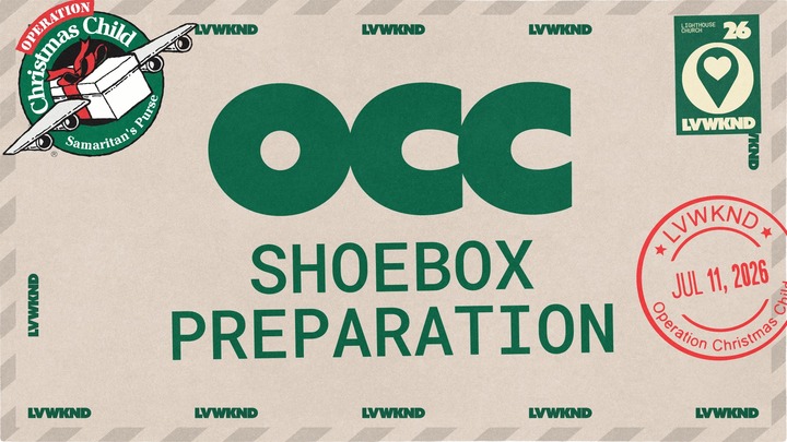 LVWKND: Operation Christmas Child- Shoebox Preparation logo
