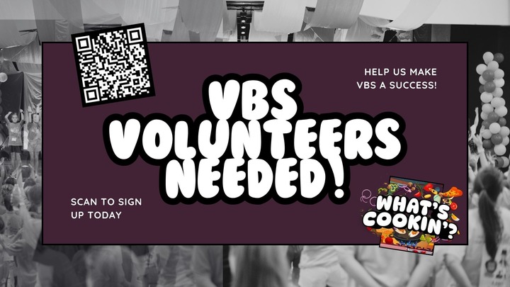 Vacation Bible School Volunteers 2026 logo