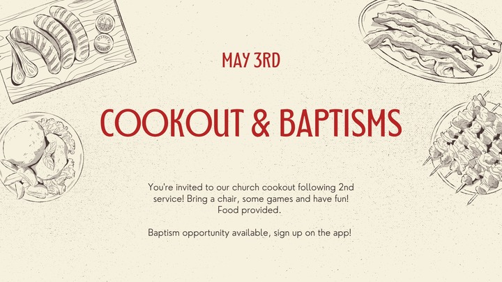 Cookout & Baptisms logo
