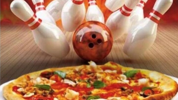 Bowling and Pizza logo