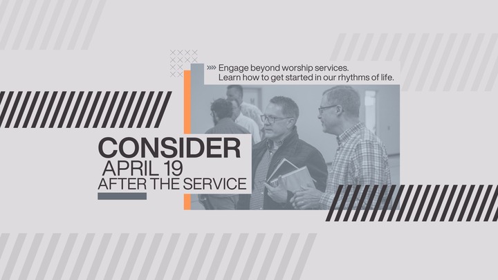 Consider Meeting -- April 19 logo