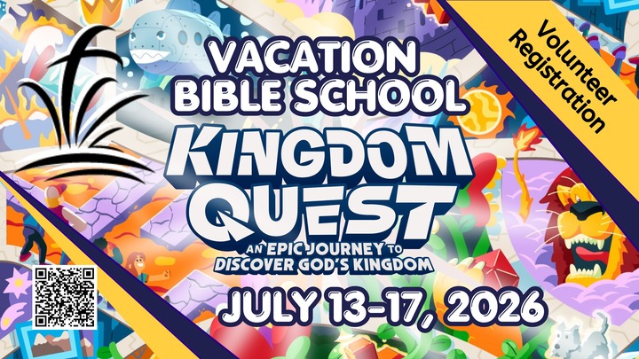Vacation Bible School (VBS) Volunteers 2026 logo