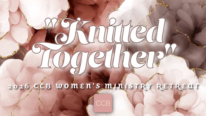 "Knitted Together" 2026 CCB Women's Retreat logo