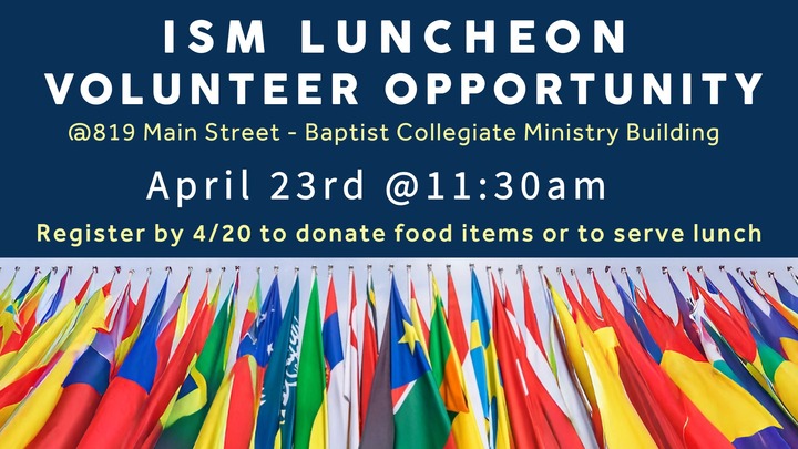 International Student Ministry Luncheon logo