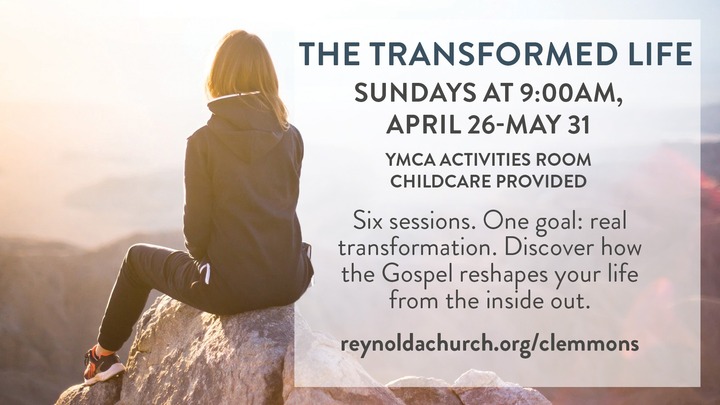 Transformed Life: six week Sunday AM class logo
