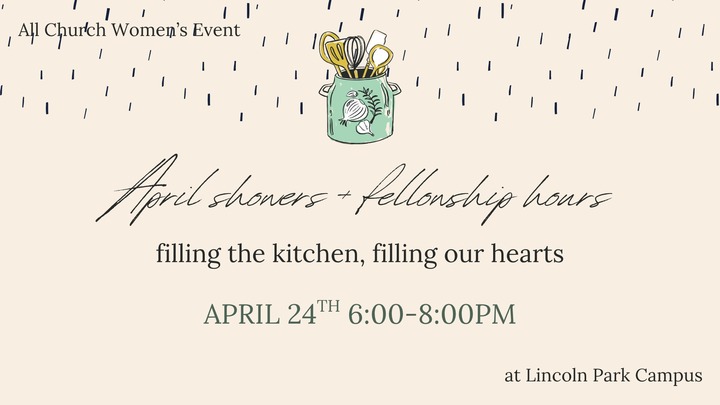 April Showers and Fellowship Hours logo