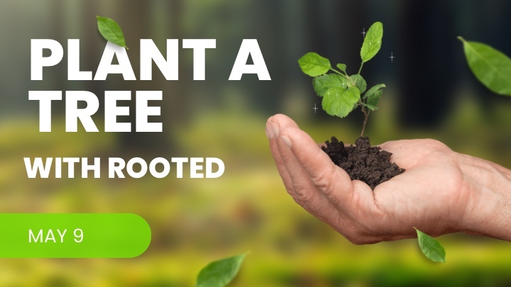 Rooted Agrihood Tree Planting Day logo