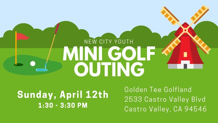 April 12th -- Youth Mini Golf Outing logo