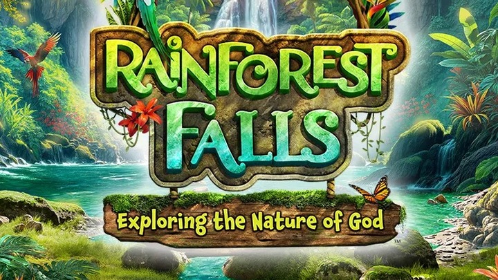 VBS Rainforest Falls 2026 logo