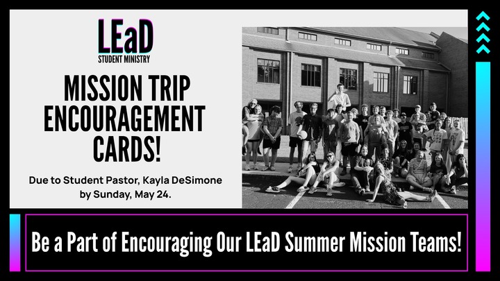 LEaD Mission Trip Encouragement Cards! logo