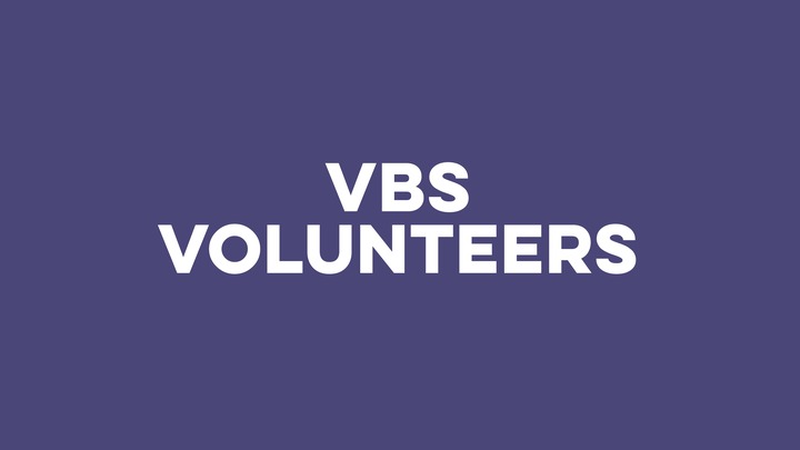 VBS 2026- VOLUNTEERS logo
