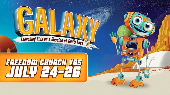 Kids' Vacation Bible School Registration: Galaxy logo