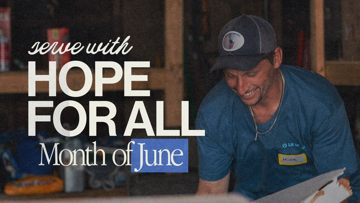 JUNE: Sorting & Delivering at HOPE For All logo
