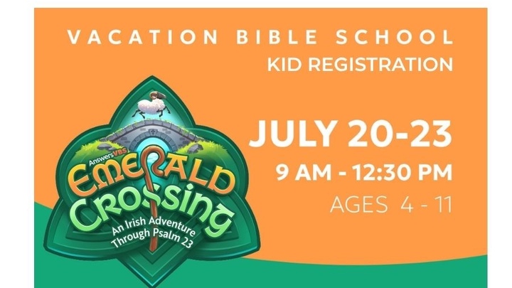 VBS 2026 (July 20-23) (Kids Registration) logo