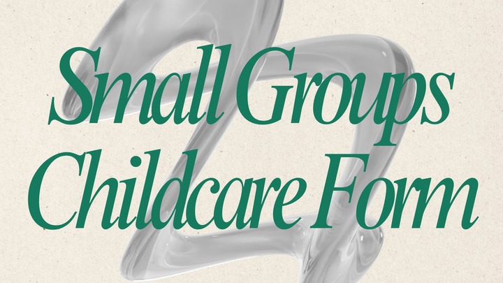 Small Groups Childcare Form logo
