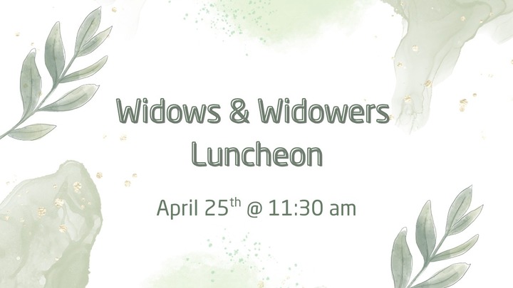 Widows/Widowers Luncheon logo