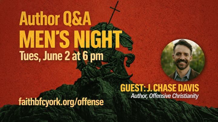 Men’s Ministry Event: Steak, Fire, and Theology with Chase Davis logo