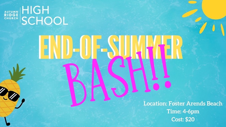 End of Summer Bash - High School logo