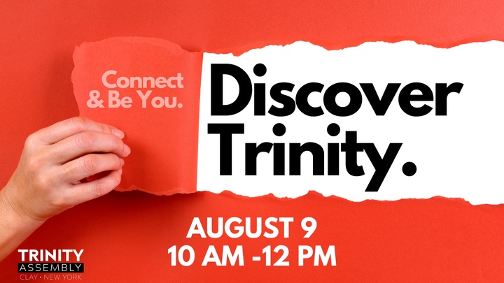 Discover Trinity || August 9 logo
