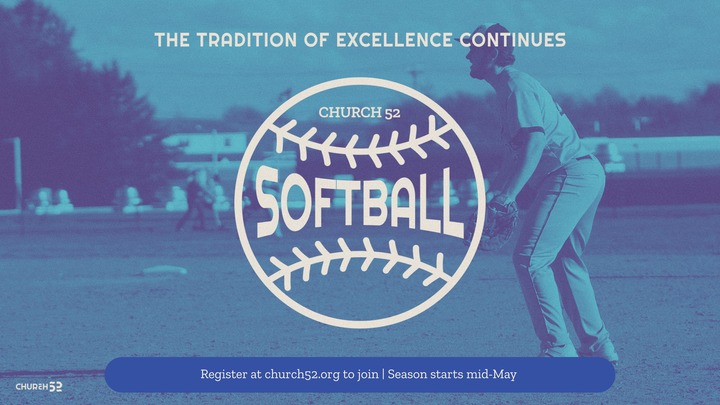 Church 52 Men's Softball Team Interest logo