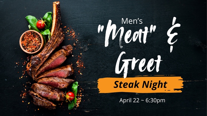 Men's Meat & Greet Steak Night logo