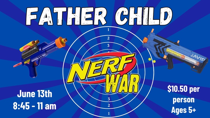 Father and Child Nerf War logo