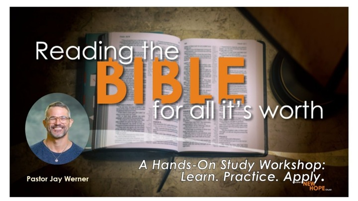 Bible Course: Reading the Bible for All It's Worth logo