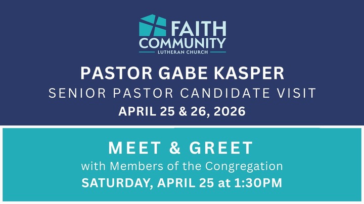 Pastor Gabe Kasper Meet & Greet | Senior Pastor Candidate logo