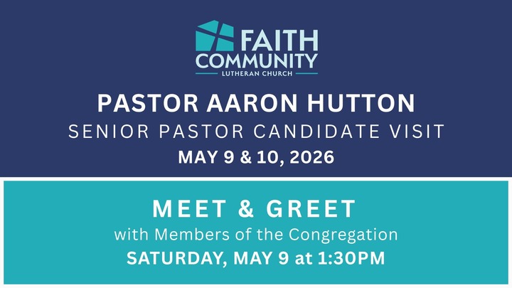 Pastor Aaron Hutton Meet & Greet | Senior Pastor Candidate logo