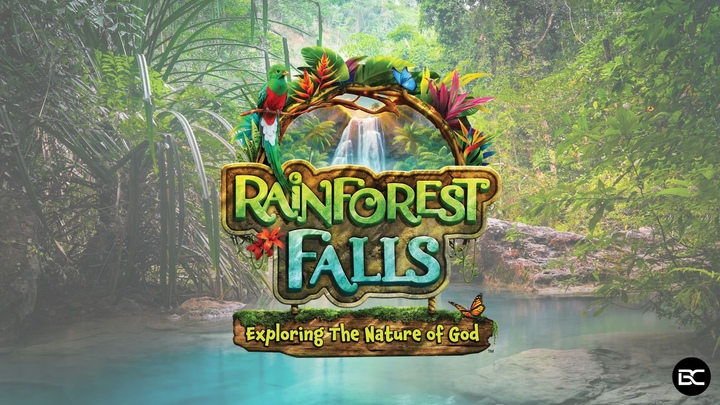 Rainforest Falls - Vacation Bible School 2026 logo