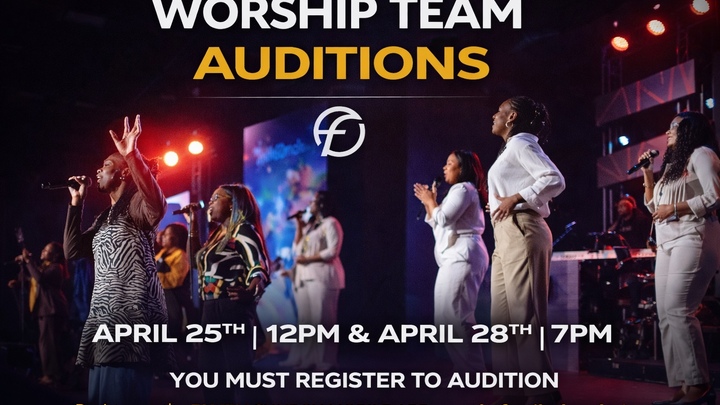 Worship Team Auditions - April logo