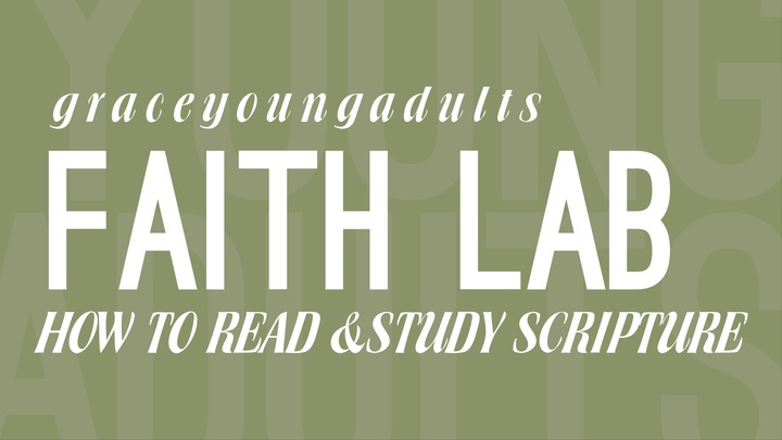 YoungAdults Faith Lab: How To Read & Study Scripture logo