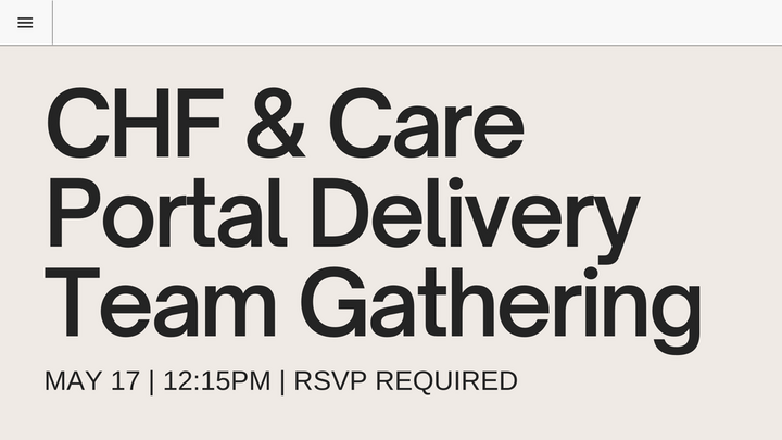 CHF & Care Portal Delivery Team Gathering logo