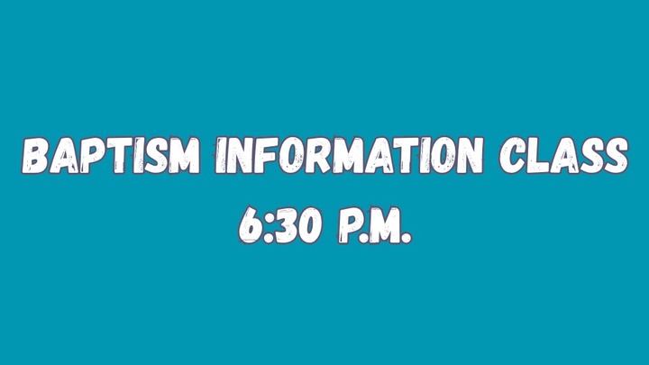 Baptism Information Class logo