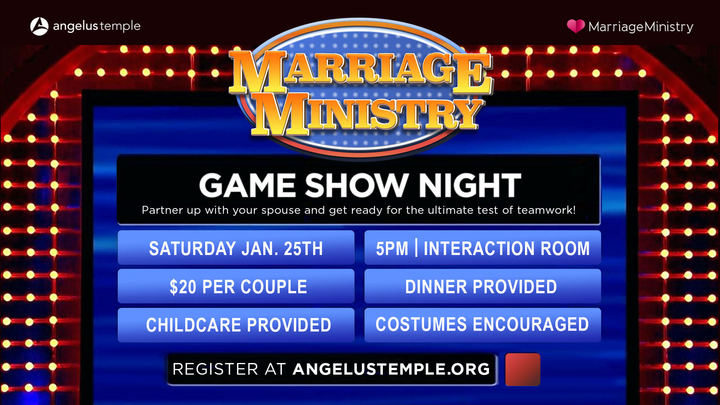 Marriage Ministry Game Show Night Costume Party! logo image