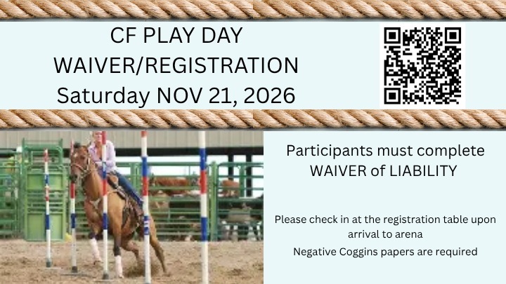 CF Play Day Registration and Waiver November 21, 2026 logo