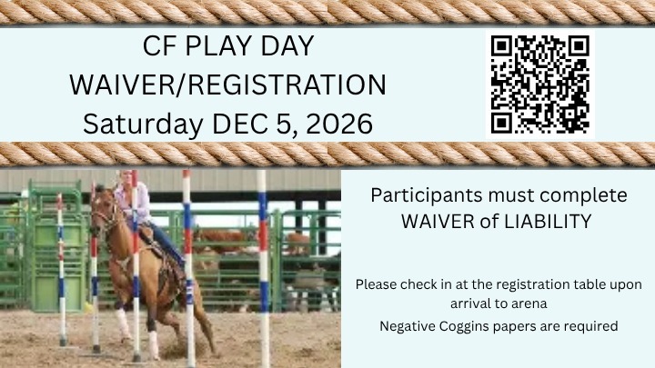 CF Play Day Registration and Waiver December 5, 2026 logo