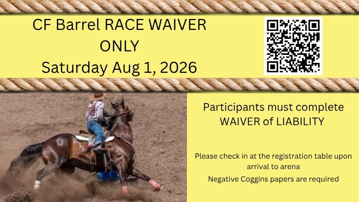 CF Barrel RACE Aug 1, 2026 logo